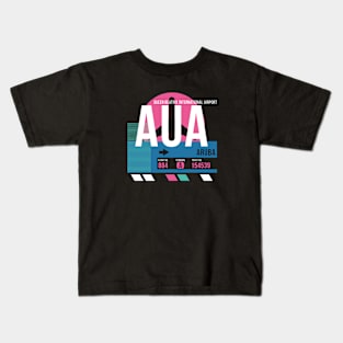 Aruba (AUA) Airport // Sunset Baggage Tag Kids T-Shirt